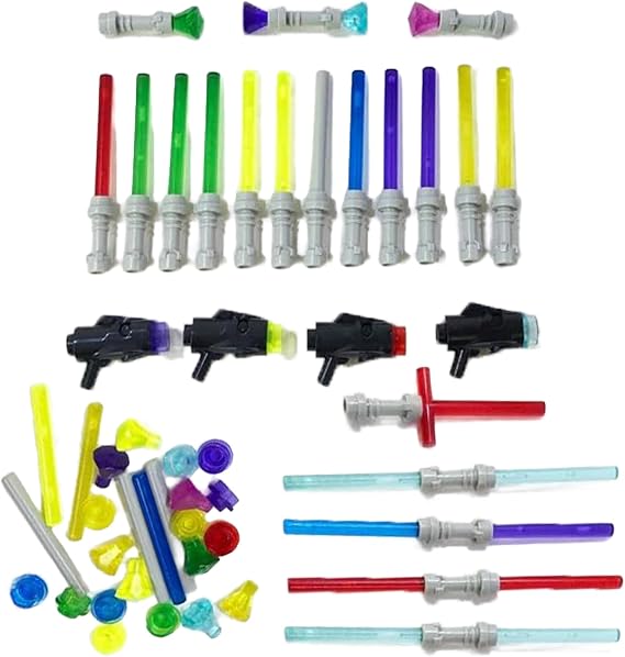 Brick Loot Light Sword & Blaster Pack Minifigure Building Block Accessories