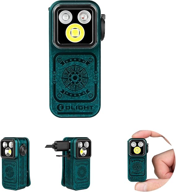 OLIGHT Oclip Pro S Rechargeable EDC Clip-on Flashlight, Sunken Artifact