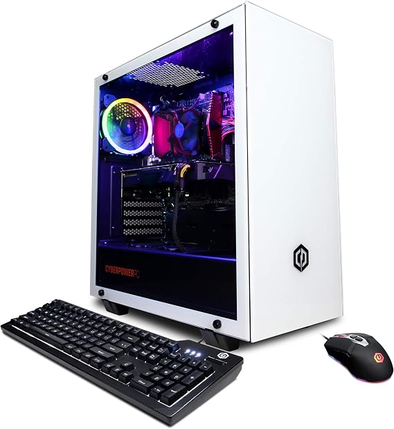 CyberpowerPC Gamer Xtreme VR Gaming PC, Intel i5-9400F 2.9GHz, Radeon RX 5500 XT 8GB, 8GB DDR4, 240GB SSD, 1TB HDD, WiFi & Win 10 Home GXiVR8020A7