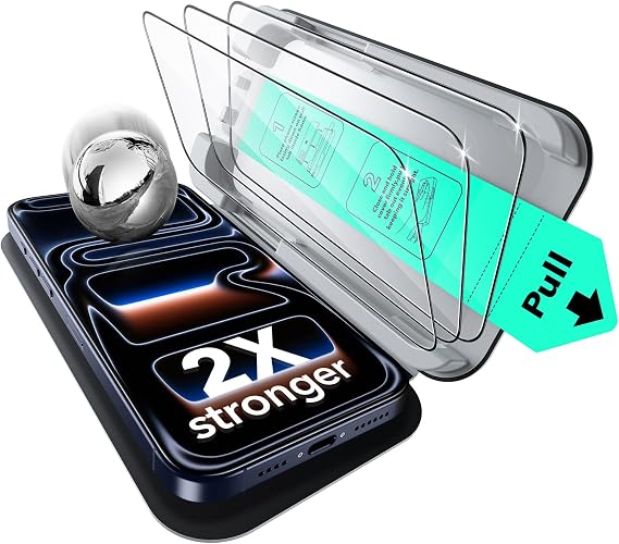 ESR Pack of 3 for iPhone 17 Pro Max for Tempered Glass Classic