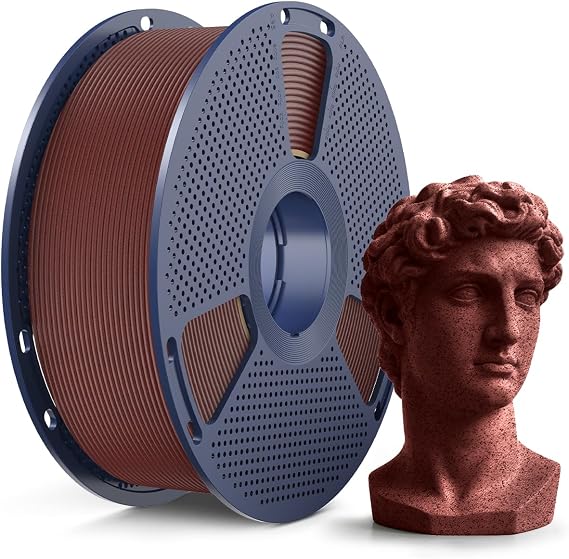 SUNLU Marble PLA Filament 1.75mm, Brick Red