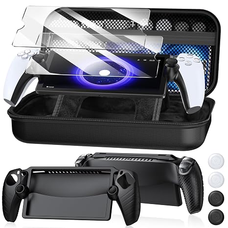 10 in 1 Accessoris Kit for Playstation Portal, Carrying Case for PS Portal