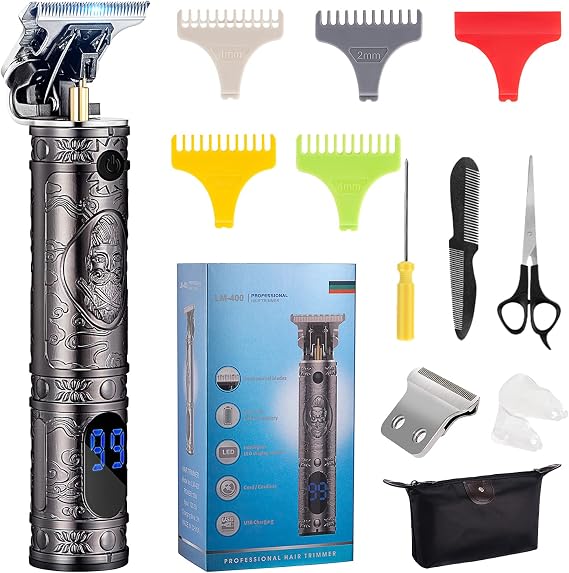 Hair Clippers for Men Zero Gapped Trimmer Professional T Blade Trimmer Rechargeable Trimmer Pro Li Outline Trimmer Cut Cordless Hair Cutting Liners Edger for Barbers Detail Haircut