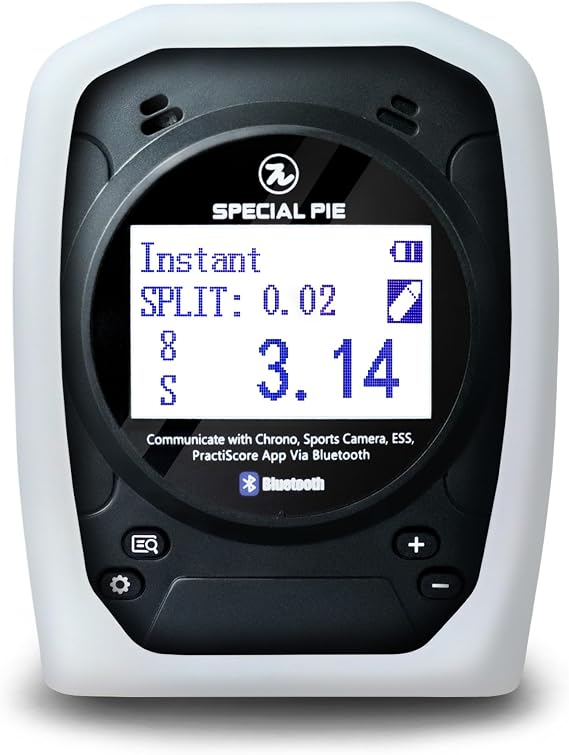 Shot Timer and Silicone Case Bundle (Black/White)