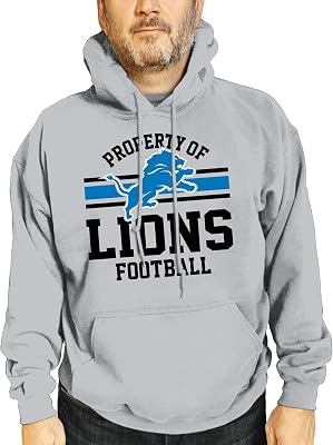 Team Fan Apparel NFL Adult Property Of Hooded Sweatshirt - Cotton & Polyester - Stay Warm & Represent Your Team in Style