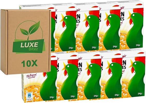 Breakfast Cereal Mini Portions – Corn Flakes 24g – Compatible with Kellogg’s By Luxe Bitez (Pack of 10)
