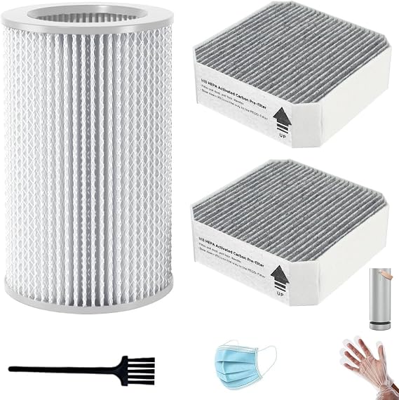 3-Pack Replacement Filters Set Compatible with Molekule Air Purifier, Includes 1 PECO Filter and 2 Pre-Filters for Multi-Scenario Air Cleaning