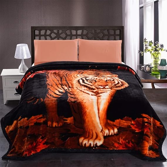 Merry Home Heavy Fleece Blanket 10 lb Super Soft Korean-Style Microfiber Throw, 2-Ply Breathable Warm Winter Blanket for King Bed, Reversible Cozy Bedding for Adults & Home Decor(85"x 93")