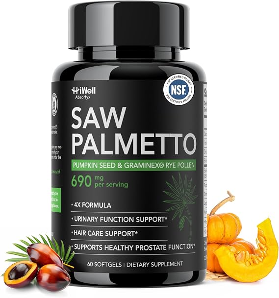 Saw Palmetto for Men Supports Prostate Health 320mg Extract