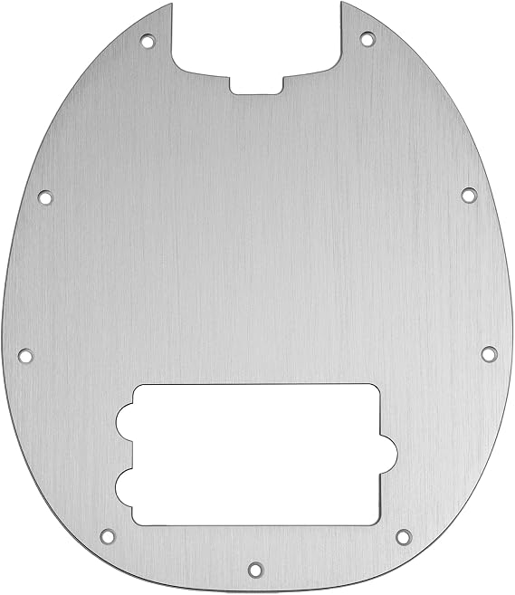Pickguard for Stingray Special Bass Guitars, Silver Anodized, 1 Unit