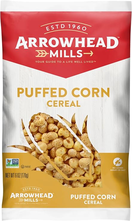 Arrowhead Mills Puffed Corn Cereal, 6 oz (Pack of 12)