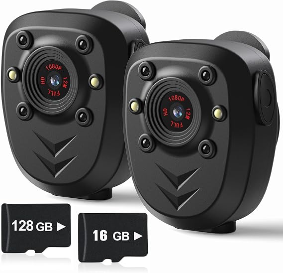 KSADBOSSBO Bundle Body Cameras with 128G(New) & 64G(Old Version)