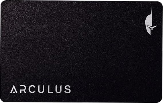 Arculus Crypto Cold Storage Wallet, Secure Bitcoin Wallet, Supports 95% of Cryptocurrency Market Cap, 3-Factor Authentication, Black
