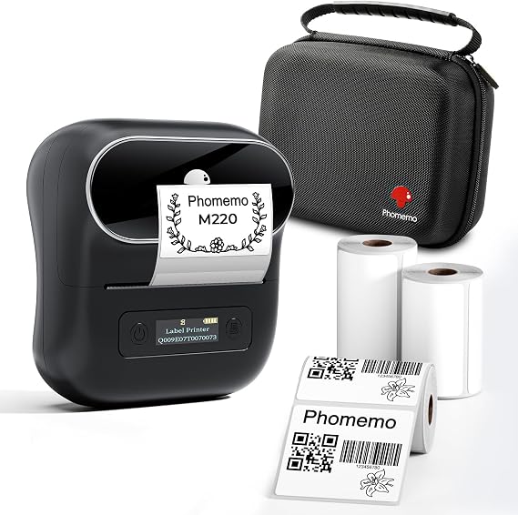 Phomemo Label Maker, M220 Thermal Label Printer