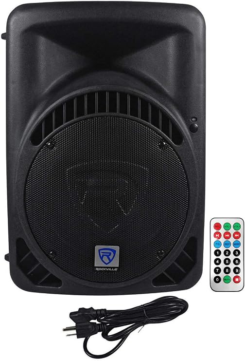 Rockville RPG12BT 12" Powered 800W DJ PA Speaker BlueTooth, USB, SD, EQ, Remote