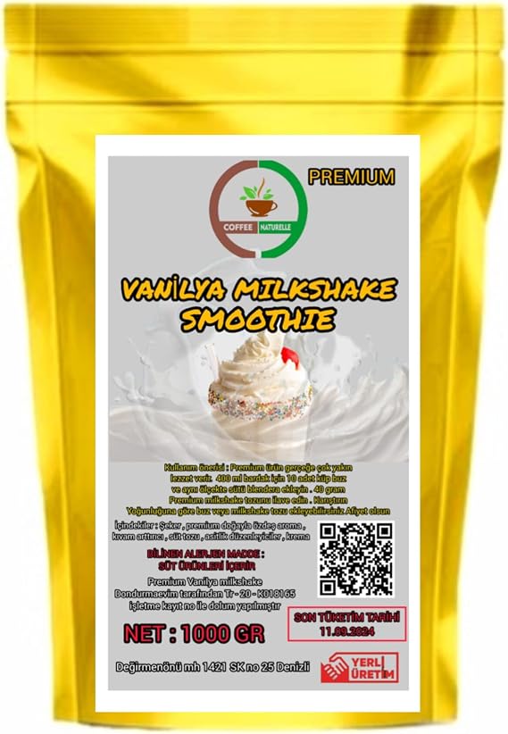 Coffee Naturelle Flavored Powder Milkshake & Smoothie & Frappe (Vanilla)