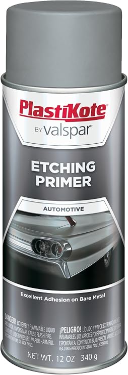 PlastiKote 470 Gray Etching Primer Enamel - 12 Oz.
