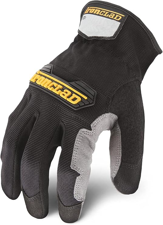 Ironclad mens Work Gloves, Grey, Small Pack of 1 US