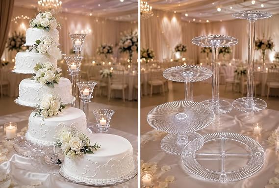 5 Tier Cascade Wedding Cake Stand (Style 5A)