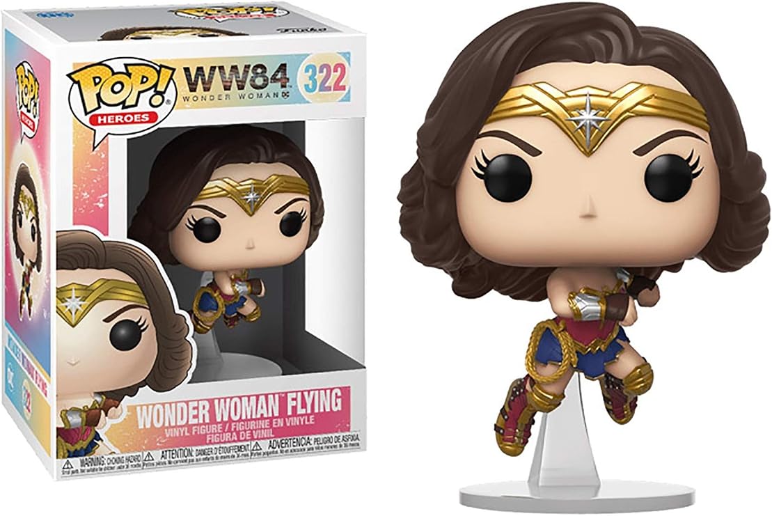 Funko Pop! Movies: Wonder Woman 1984 - Wonder Woman Flying (Metallic), Multicolor
