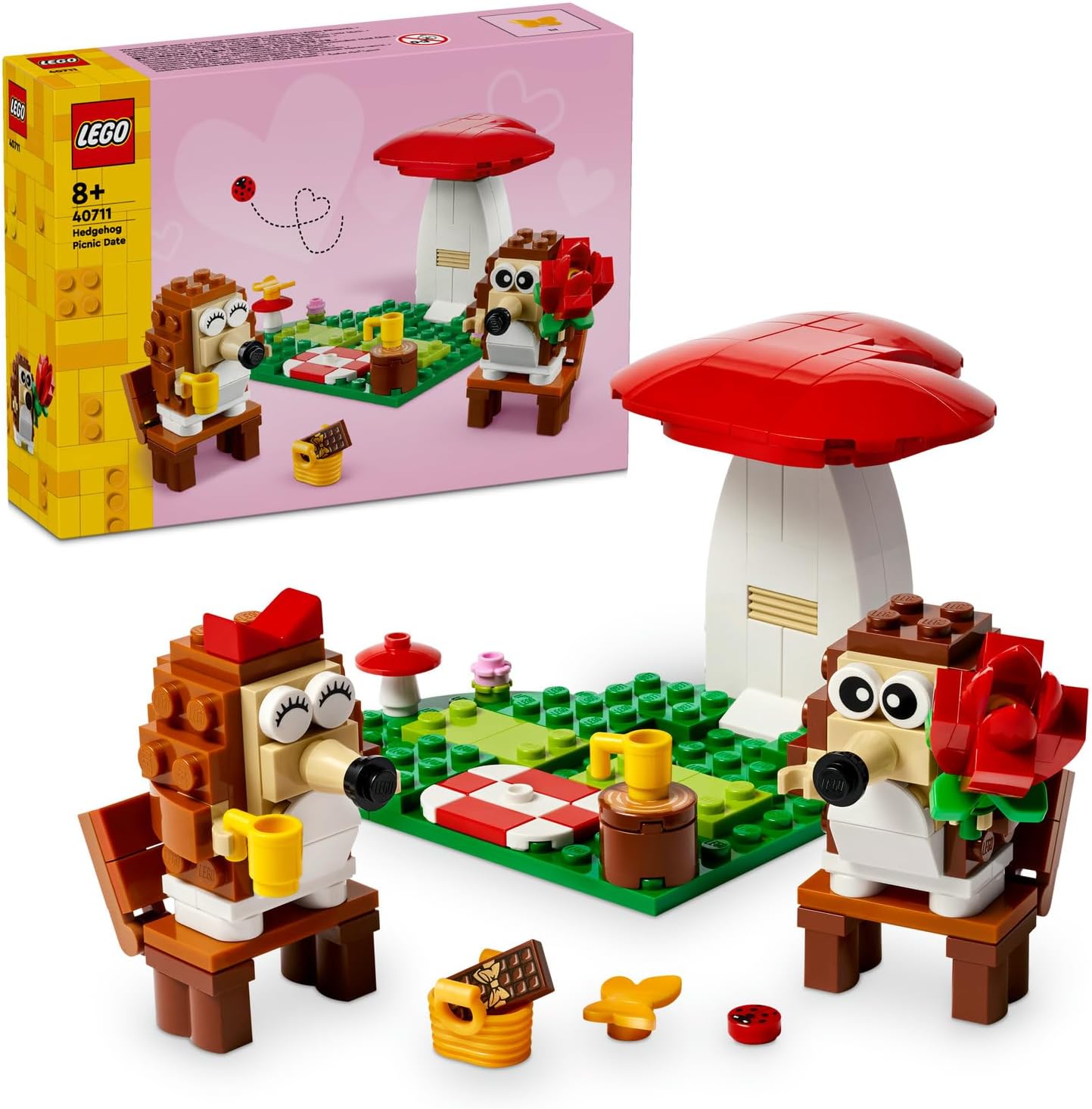 LEGO Hedgehog Picnic 40711, Toy Making Set for Boys and Girls, Birthday Gift Idea 166 Pieces