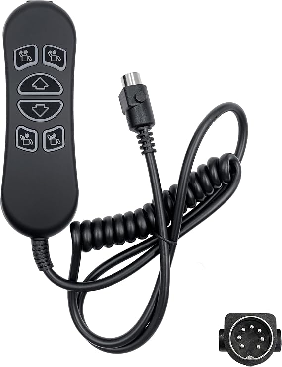 6 Button 7 Pin Lift Chair Remote Controller Replaces HHC HSW306 Hand Control Switch Replacement for Power Recliner