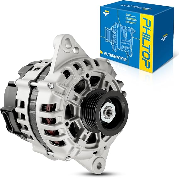 PHILTOP Alternator Compatible with Chrysler,Dodge 2001-2007 Grand Caravan; Town & Country; Caravan, 2001-2003 Voyager Replacement 13871N,13871