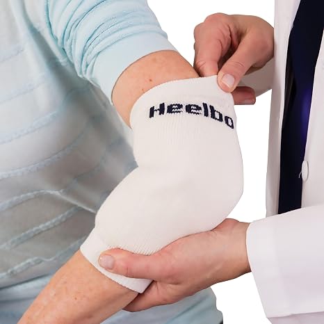 Heelbo Heel/Elbow Protection Sleeve White Large Slip-On D 12039, 12 Ct