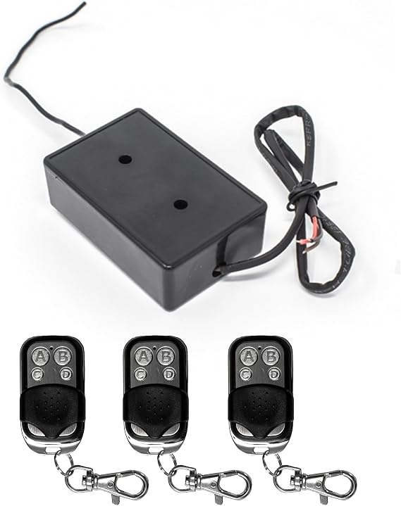 ALEKO Gate Garage Door External Receiver - LM138 | with 3 Remote Controls