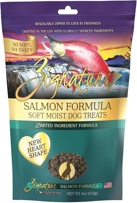 Zignature Salmon Soft Moist Treats for Dogs 1 Pack