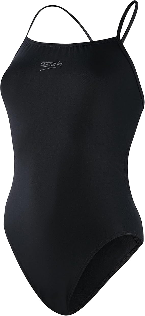 Speedo Women's Solid Endurance Thin Strap Swimsuit