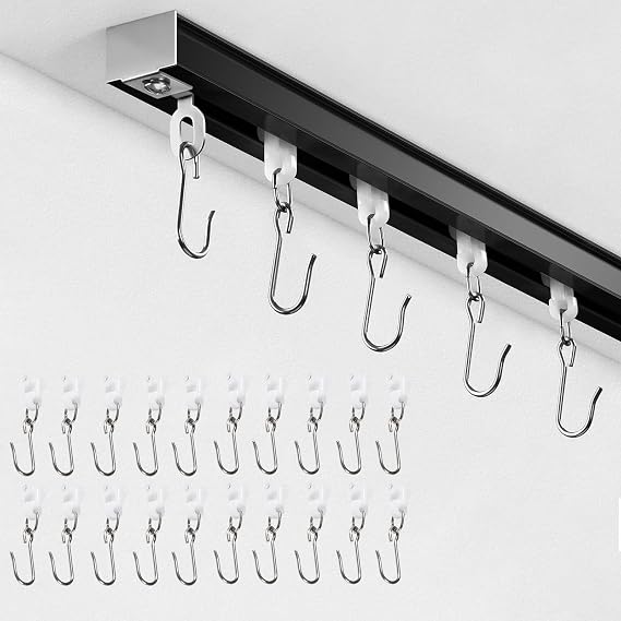 Curtain Track and Roller Hooks