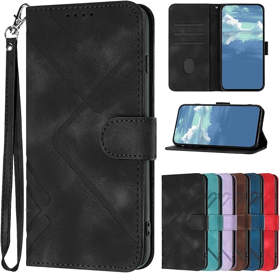 Compatible Xiaomi Redmi 12 5g Case Flip Case xiaomi Smartphone Redmi12 XIG03 Case Redmi 12 5g Smartphone Case Flip Case Redmi 12 Mobile Case Xiaomi Redmi 12 5G Cover Poco M6 Pro 5G Case Full