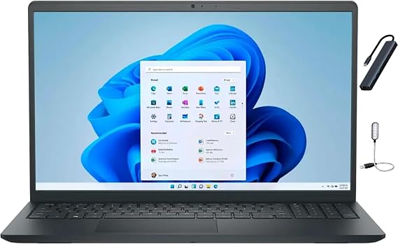 Dell Inspiron 3535 15.6 inch FHD Touch Laptop, Intel Core i5-1334U, 8GB RAM, 1TB SSD, Bluetooth, Wi-Fi6, Windows 11 Home in S Mode, Black with HEX Accessories