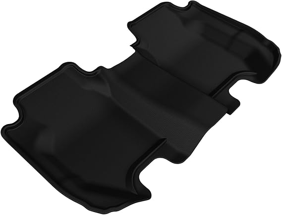 3D MAXpider Second Row Custom Fit Floor Mat for Select Honda Models - Kagu Rubber (Black)