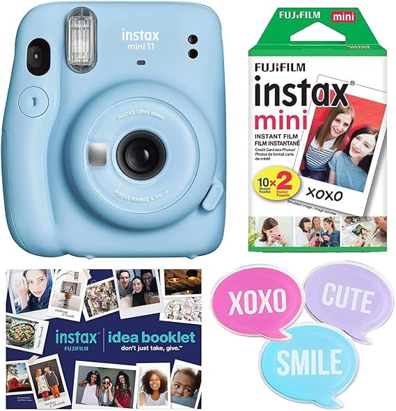 Fujifilm Instax Mini 11 Blue Holiday Bundle 2022