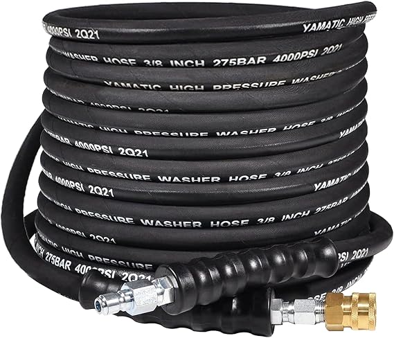 YAMATIC 3/8 in Pressure Washer Hose, 4000 PSI, 35 FT