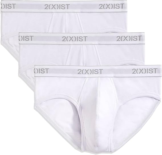 2(X)IST Men's Essential Cotton No Show Brief 3-Pack  