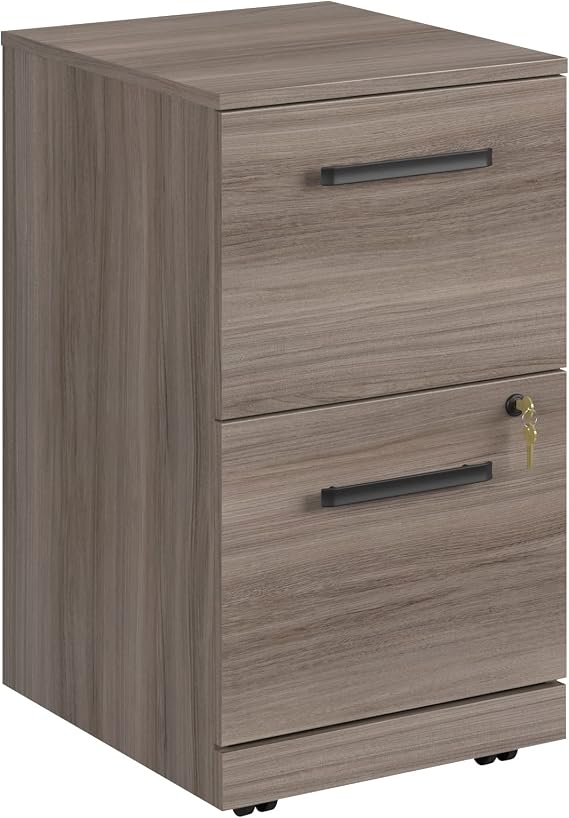 Sauder Affirm 2 Drawer Mobile File, Hudson Elm Finish