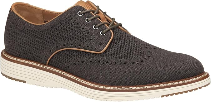 Johnston & Murphy Mens Upton Knit Wingtip Dress Casual Shoe