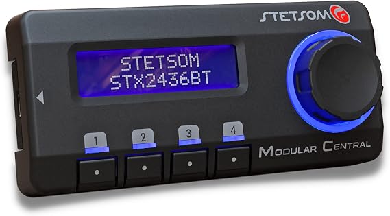 Stetsom Modular Central - SMC Remote Controller for Stetsom STX 2436, DSP Full Digital Signal Processor, EQ Parametric Equalizer High Precision Crossover Filters Battery Monitoring