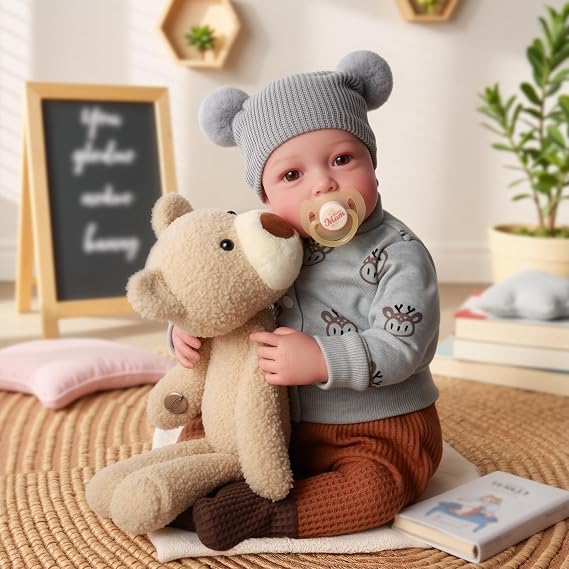 BABESIDE Reborn Baby Dolls - 20 Inch Cute Soft Vinyl Realistic Baby Doll | Real Life Baby Dolls with Complete Accessories Perfect for Cuddling, Playtime, and Gift Giving
