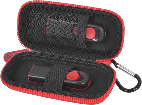 USB Flash Drive Case, SD Card Holder Compatible with Thumb Drive, Memory Cards, SDXC SDHC Storage Bag, Electronic Accessories Organizer for SanDisk for Samsung for Inland (Red)