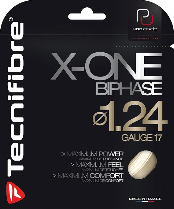 Tecnifibre X-One Biphase (17-1.24mm) String Set (Natural)
