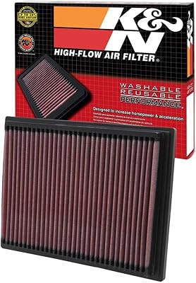 K&N Engine Air Filter: Increase Power & Acceleration, Washable, Premium, Replacement Car Air Filter: Compatible 1990-2006 BMW X3, Z4, 520i, 525i, 530i, Z3, 728i, 728iL, 323Ti, 523i, 528i, M3,33-2070