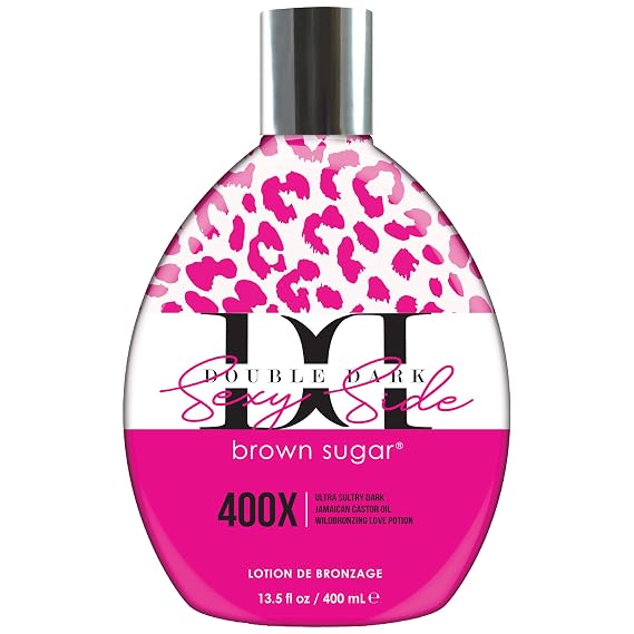 Brown Sugar Double Dark Sexy Side 400X Tanning Lotion, 13.5 Fl Oz