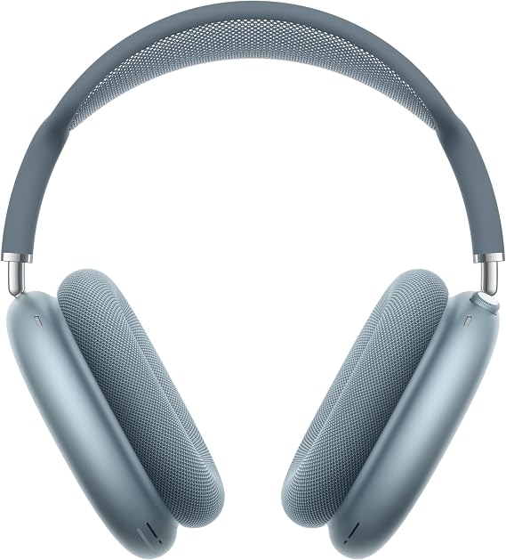 Apple AirPods Max Wireless Over-Ear Headphones, Pro-Level Active Noise Cancellation, Transparency Mode, Personalized Spatial Audio, USB-C Charging, Bluetooth Headphones for iPhone - Blue