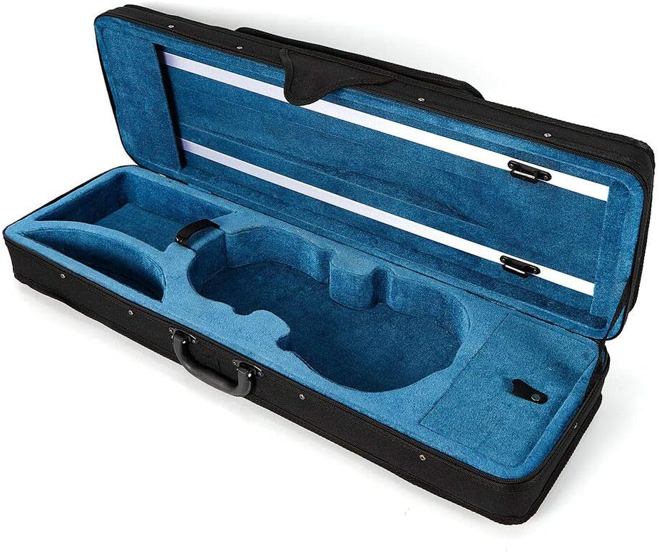 Violin Case for 4/4 Violin Case Oxford Cloth Shell + Flannel Inner Layer Rectangular Strong Lightweight 80 x 30 x 15 cm