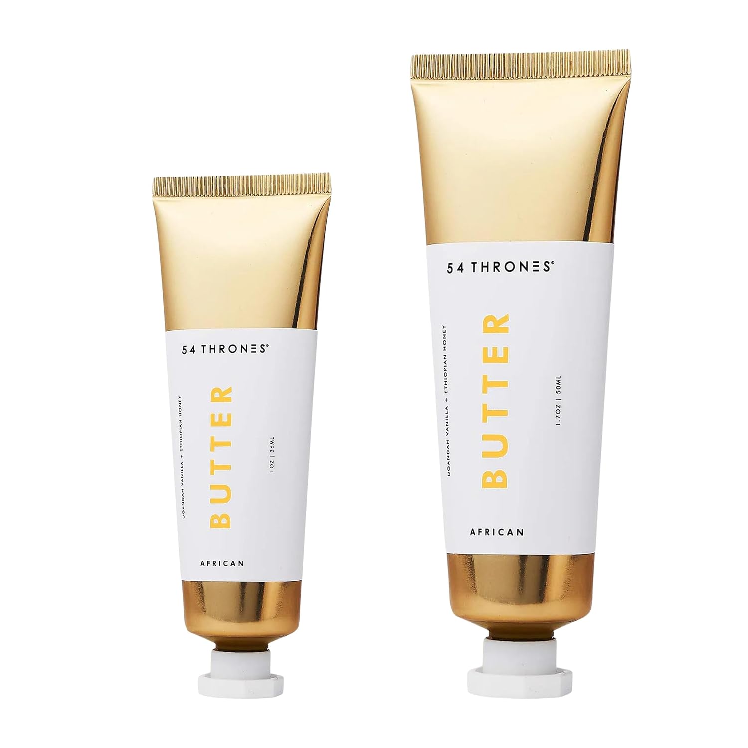 African Beauty Duo 1.7 oz  1 oz Mini, Shea Butter, Intensive Dry Skin Support, Moisturizing Body Butter for Women, Moisturizing Body Balm and Cream, Ugandan Vanilla  Ethiopian Honey