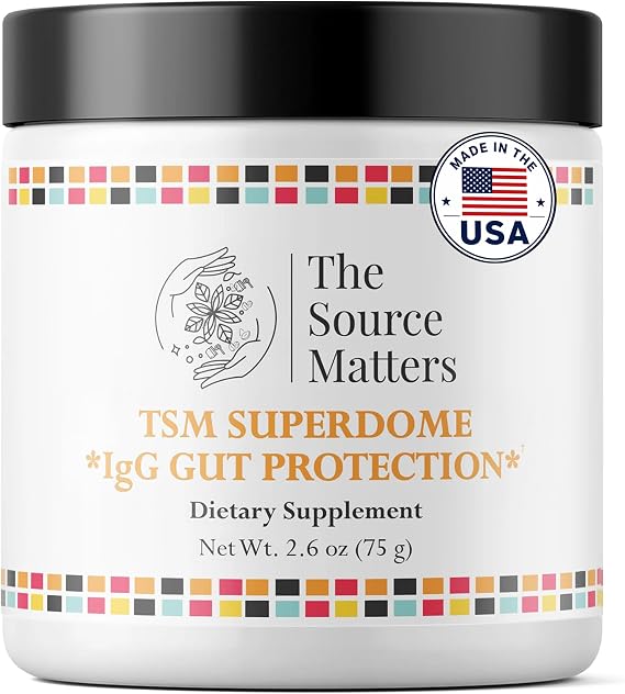 Superdome IgG Gut Protection Dietary Supplement | Serum-Derived Immunoglobulin Powder to Support Gastrointestinal Wellness, Microbial Balance, and Immune Function (2.6 oz)